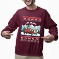 thumbnail image 2 of Christmas Sweatshirt, Life on Farm Holiday Ugly Christmas Sweatshirt, Funny Festive Tractor & Farm Animals Crewneck Sweatshirt for Parties & Gifts, 2 of 5