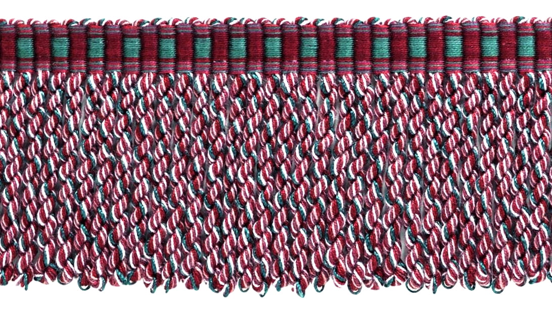 18 Yard Value Pack / Red Plum, Green Bullion Fringe / 3