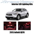 thumbnail image 1 of XtremeVision DEL d'Intérieur pour Infiniti QX70 2015+ 12 Pcs Trousse de DEL d'Intérieur Rouges + Outil d'Installation, 1 of 7