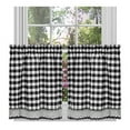 thumbnail image 2 of Buffalo Check Tier Pair - 58x36 - Black, 2 of 2