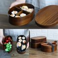 thumbnail image 4 of Wooden Bento Box Lunch Box Japanese Students Adults Japanese Tableware Sushi Rice Bowl Portable Picnic Food Container 2A, 4 of 6