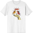 thumbnail image 3 of Hold Your Horses Humor Adult White Crew Neck Short Sleeve Tee-3XL, 3 of 4