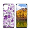 thumbnail image 1 of Compatible with LG K62 Phone Case, Purple-Floral-3 Case Men Women, Flexible Silicone Shockproof Case for LG K62, 1 of 1