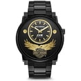 thumbnail image 1 of RELOJ HARLEY DAVIDSON BY BULOVA 78A119 PARA HOMBRE AUTOMÁTICO EDICION LIMITADA 115 ANIVERSARIO NEGRO Bulova Harley Davidson Casual, 1 of 1