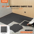 thumbnail image 2 of VEVOR Alfombra en losetas reutilizables, cuadrados de alfombra de 20 x 20 pulgadas con acolchado adjunto, losetas de alfombra acolchadas suaves, fácil de instalar, bricolaje para dormitorio, 2 of 9