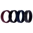 thumbnail image 2 of Juego de anillos de boda de silicona BR Step - Basic-Bordo de ROQ para hombre - Anillo de 4 x 14 mm, 2 of 2