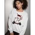 thumbnail image 2 of Coffee Riding A Bicycle Sweatshirt Women -SPIdeals Designs, Female 4X-Large, 2 of 4