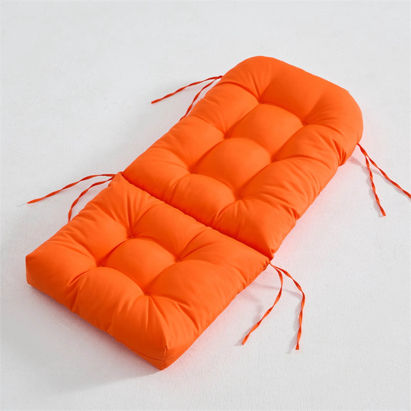 yulier Rocking Chair Cushion, Outdoor High Back Chair Cushion with Ties, Indoor Seat/Back Chair Cushion, Thickened Tufted Chair Pad Replacement Cushion, Patio Furniture Cushion, 19.69" x 43.3"
