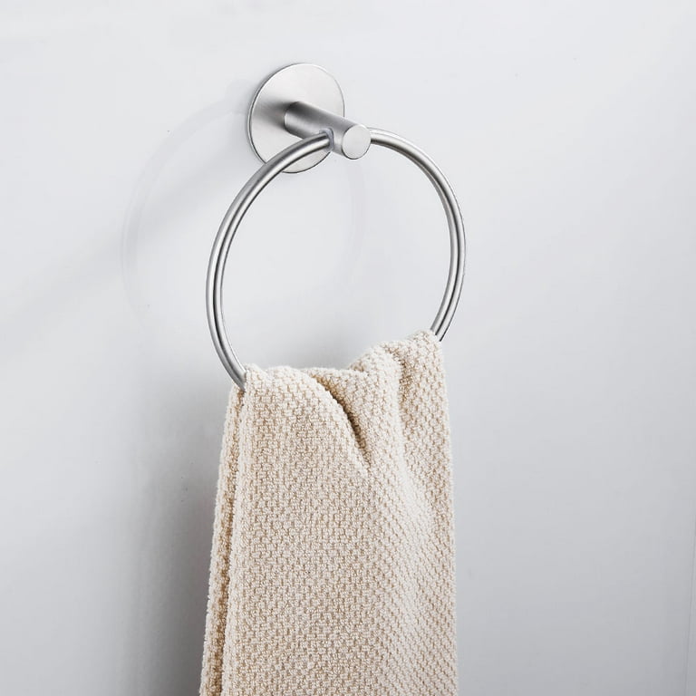 Hand Towel Holder Hand Towel Ring Self Adhesive Bathroom Kitchen Towel –  pocoro