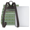 thumbnail image 3 of Fotbe Light Green Squares Mochila Bolso con Estampado para Mujer, Mochila Antirrobo de Nylon Impermeable, Bolsa Ligera de Hombro, 3 of 4