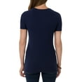thumbnail image 6 of Time and Tru Women's Essential Short Sleeve V-Neck T-Shirt, 6 of 6