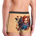 thumbnail image 3 of Saiise Chucky Ac Men's Underwear Boxer Briefs Cotton Trunks Short Leg Underwear (S-XXL), 3 of 7