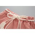 thumbnail image 5 of Ropa para niñas pequeñas, camiseta de sandía + pantalones cortos de lino con cinturón, bonito conjunto corto de verano brillar Electrónica, 5 of 5