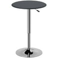thumbnail image 1 of HOMCOM Faux Leather Top Bistro Pub Table Swivel Counter Home Black, 1 of 10