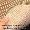 thumbnail image 7 of 16" Bamboo Seat Cushion, Cool & Breathable Summer Chair Pad with Non-Slip Backing, Cooling Bamboo Mat for Office Chair, Car Seat, Gaming Chair & Sofa, Natural Wood Style, 1PK, 7 of 7