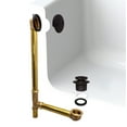 thumbnail image 3 of Westbrass 22-1/2" 20 ga. Brass Tip-Toe Drain Bathtub Waste Assembly with 2-Hole Overflow, Oil Rubbed Bronze, 3 of 15