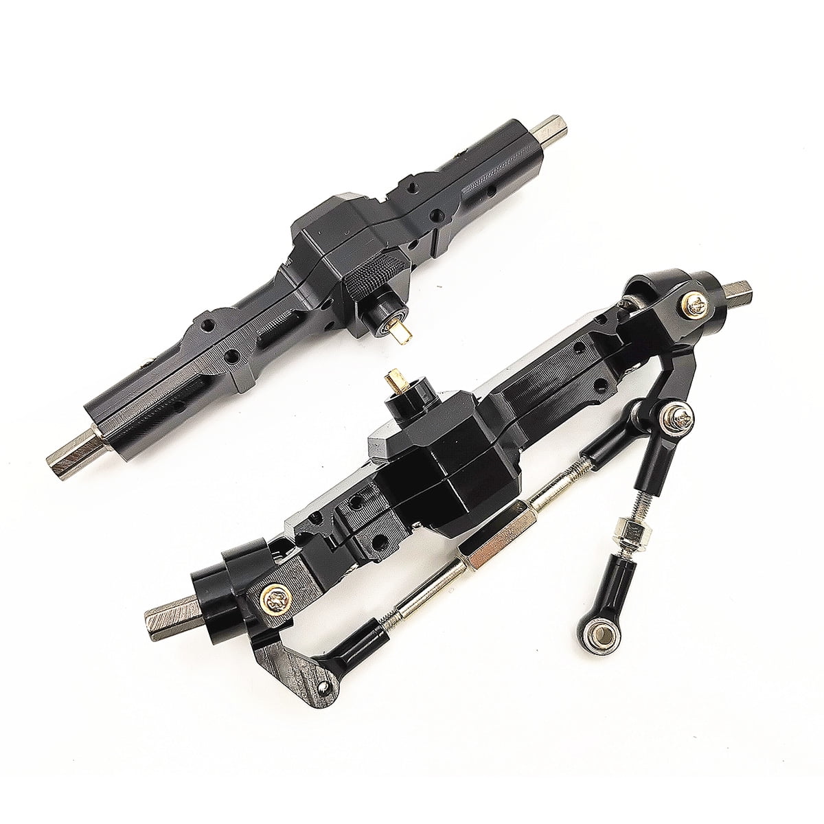 The Old Tree Titanium Color All Metal Front Rear Bridge Axle Set par The Old Tree Titanium Color All Metal Front Rear Bridge Axle Set par