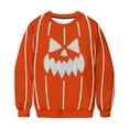 thumbnail image 6 of Makaor Sweatshirt Women Men Plus Size Halloween Crew Neck Tops Fleece Long Sleeve Pullover Pumpkin Casual Clothes, 6 of 8