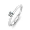 thumbnail image 2 of G/SI 1/4ctw Diamond Solitaire Engagement Ring in 14k White Gold, 2 of 5