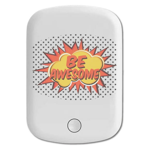 DistinctInk Magnetic Battery Pack, 5000 mAh Wireless Portable Charger with USB-C Cable, Compatible with MagSafe iPhone 14 / 13 / 12 Series - Be Awesome