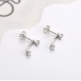 thumbnail image 2 of 3 Pairs 925 Sterling Silver Hypoallergenic Earrings Set For Multiple Piercing Dainty 14K Gold Plated Stud Huggie Small Hoop Earrings For Women Trendy Cute Earring Stacks For Sensitive Ears[Z161], 2 of 2