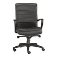 thumbnail image 4 of Eurotech Seating Manchester Mid Back Leather Chair, Black, 4 of 4