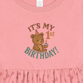 thumbnail image 4 of Inktastic Cute Teddy Bear 1st Birthday Celebration Girls Baby Dress, 4 of 5