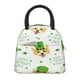 thumbnail image 1 of Fotbe happy dog. St. Patricks Day Bolsa de Almuerzo con Estampado, Lonchera Aislada, Contenedor de Comida Reutilizable Tipo Cooler a Prueba de Fugas, 1 of 1