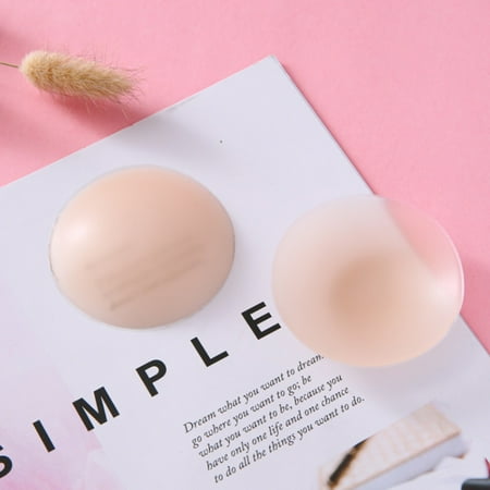 

Women Silicone Breast Nipple Cover Adhesive Invisible Reusable Bra Pad Lightweight Breathable Stick-on Pasties Bra Pads New TOPOINT