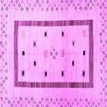 thumbnail image 1 of Ahgly Company Indoor Square Solid Purple Modern Area Rugs, 4' Square, 1 of 4