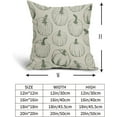 thumbnail image 5 of Fall Pillow Covers 18x18 Set of 2 Balck Pumpkin Autumn Themed Thanksgiving Harvest Print Decorative Throw Pillows Outdoor Pillowcase Farmhouse Linen Cushion Case Decor for Sofa Couch Bed, 5 of 6