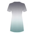 thumbnail image 4 of Ersazi Robes pour Femmes 2023 Mode Féminine Chandail à Col Rond avec Manches Courtes Imprimées Robe Décontractée Ample Longueur Genou en Liquidation Bleu G, 4 of 4