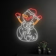 thumbnail image 3 of Handmadetneonsign Let It Snow Snowman Neon Sign, Snowman Led Sign, Let It Snow Neon Light, 3 of 5