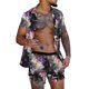 thumbnail image 2 of Conjunto casual de blusa y pantalones de playa de manga corta con estampado de botones para hombre Pompotops oipoqjl51696, 2 of 8