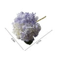 thumbnail image 3 of Uhuya 1Pc Artificial Flower Home Decor Portable Single Branch Simulation Hydrangea for Wedding Fake Hydrangea Ecologically Friendly for Party Artificial Flower Purple, 3 of 7