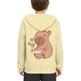 thumbnail image 5 of DISNIMO Cute Capybara Girls Hoodies Pullover Hoodie Sweatshirt for Kids Boys Sweatshirts with Hood Streetwear Hoodie Size 6-7 Youth Long Sleeve Hoodie with Pockets Fall Casual Wear, 5 of 7