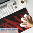 thumbnail image 2 of Gaming Mouse Pad in Black Red - Large 31.5x11.8 inch Keyboard Mat with Non-Slip Base and Stitched Edges for Enhanced Game Control, 2 of 7