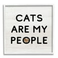 thumbnail image 4 of Stupell Industries Cats Are My People Rustic Heart Symbol Text Graphic Art White Framed Art Print Wall Art, Design by Daphne Polselli, 4 of 5