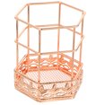 thumbnail image 3 of GOOHOCHY Portalápices hueco, cubo de malla metálica para bolígrafos, soporte para bolígrafos de escritorio de oficina, contenedor de almacenamiento de papelería, 3 of 8