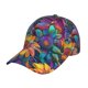 thumbnail image 1 of Balery Psychedelic Sunflowers Gorra de béisbol de tamaño ajustable para correr, entrenar y actividades al aire libre. Gorra de papá para todas las estaciones., 1 of 6