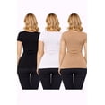 thumbnail image 2 of FashionStream Short Sleeve Crew Neck Relaxed Fit T-Shirts, Juniors, 2 of 5