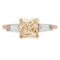 thumbnail image 7 of Three-Stone Engagement Ring for Women - 1.62ct Natural Morganite in 14K Rose Gold Promise Ring, 7 of 7