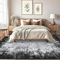 thumbnail image 2 of Abstract Area Rugs 6x9 Ultra-Soft Modern Indoor Carpet, Stain-Resistant Neutral Floor Cover, Non-Slip Distressed Throw Rug, Easy Cleaning, Perfect for Living Room, Office, Gray, 2 of 7