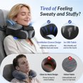 thumbnail image 4 of Almohada cervical de viaje ZIKEE ergonómica con doble sujeción y espuma viscoelástica, 4 of 9