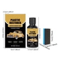 thumbnail image 3 of Recauchutador de piezas plásticas automotrices 50ml | Restaurador y limpiador de interiores de coche • Renovación multisuperficie para caucho, vinilo, metal • Protección con recubrimiento cerámico, 3 of 9