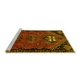 thumbnail image 2 of Ahgly Company Machine Washable Indoor Round Persian Yellow Traditional Area Rugs, 5' Round, 2 of 4