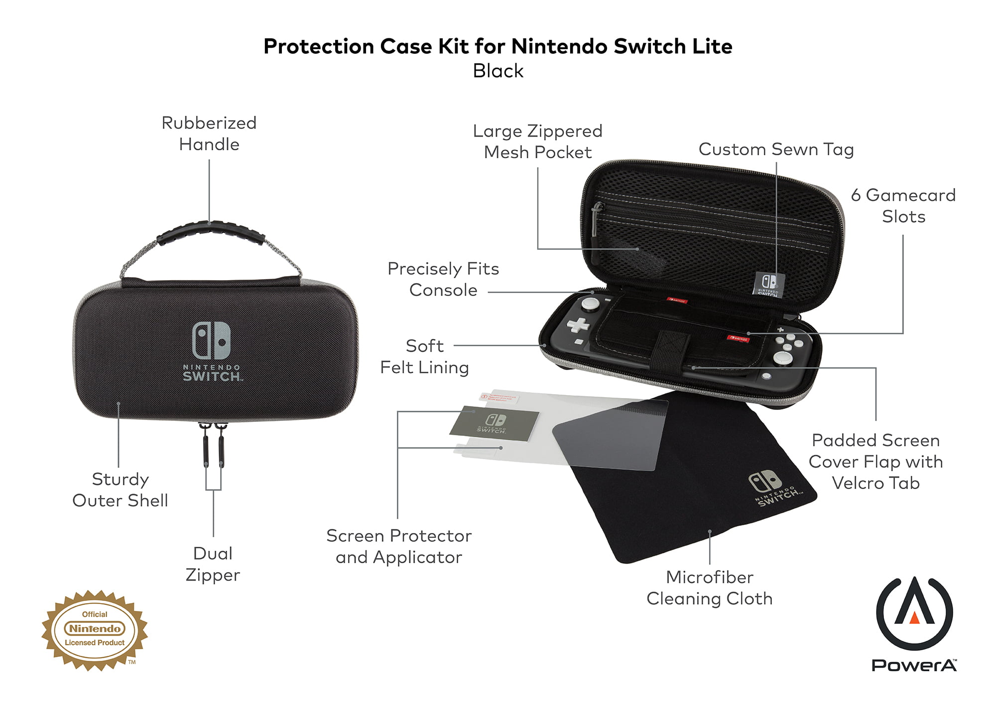 PowerA Nintendo Switch Lite Protection Case Kit au meilleur prix sur