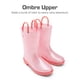 thumbnail image 2 of Botas de lluvia impermeables con brillo DREAM PAIRS para niños, talla 11, 2 of 5