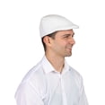 thumbnail image 2 of Dress Up America Newsboy Cap for Men - Classic Flat Cap Cabbie Hat - Stylish Flat Cap for Men - Comfortable and Timeless Irish Headwear for Adults (White), 2 of 2