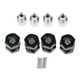 thumbnail image 1 of Adaptador combinador extendido de 15/20/25 mm con cubo hexagonal de 12 mm para Wraith AXIAL SCX10 D90 Negro -15mm, 1 of 9